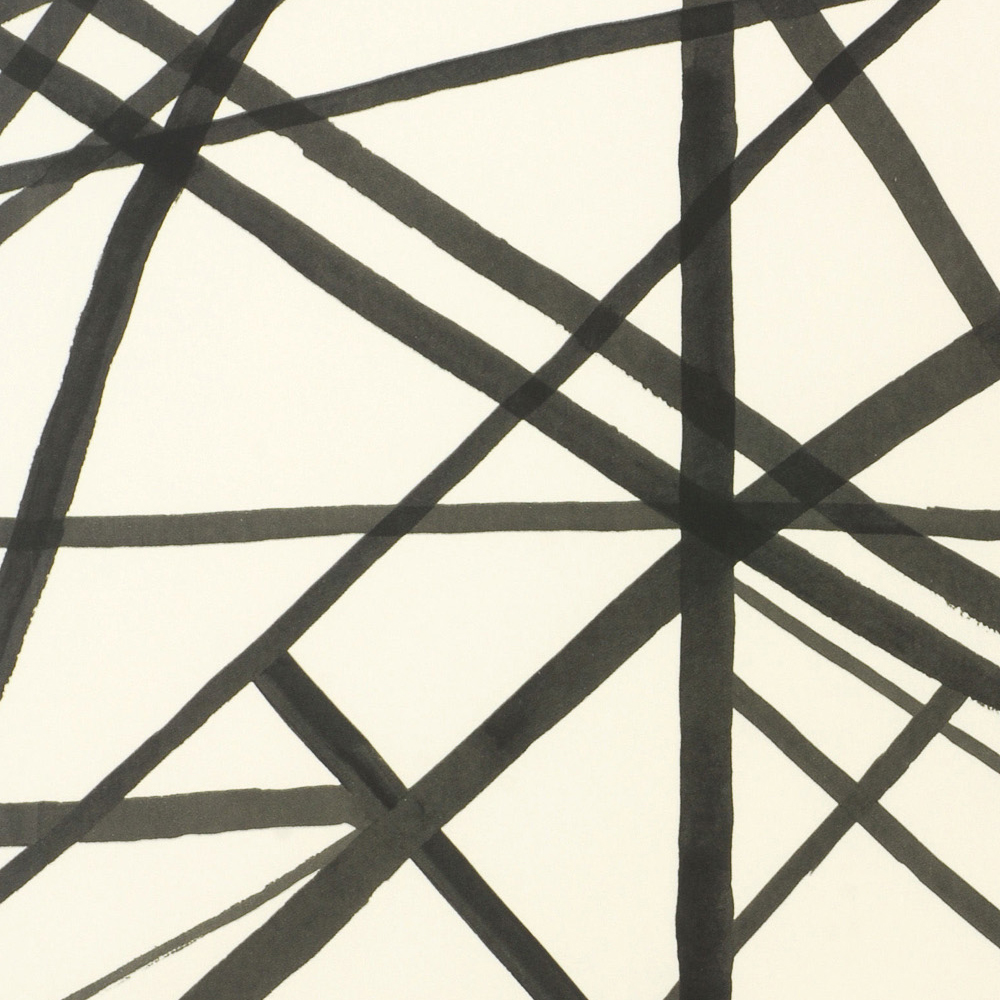 CHANNELS WALLPAPER - EBONY IVORY