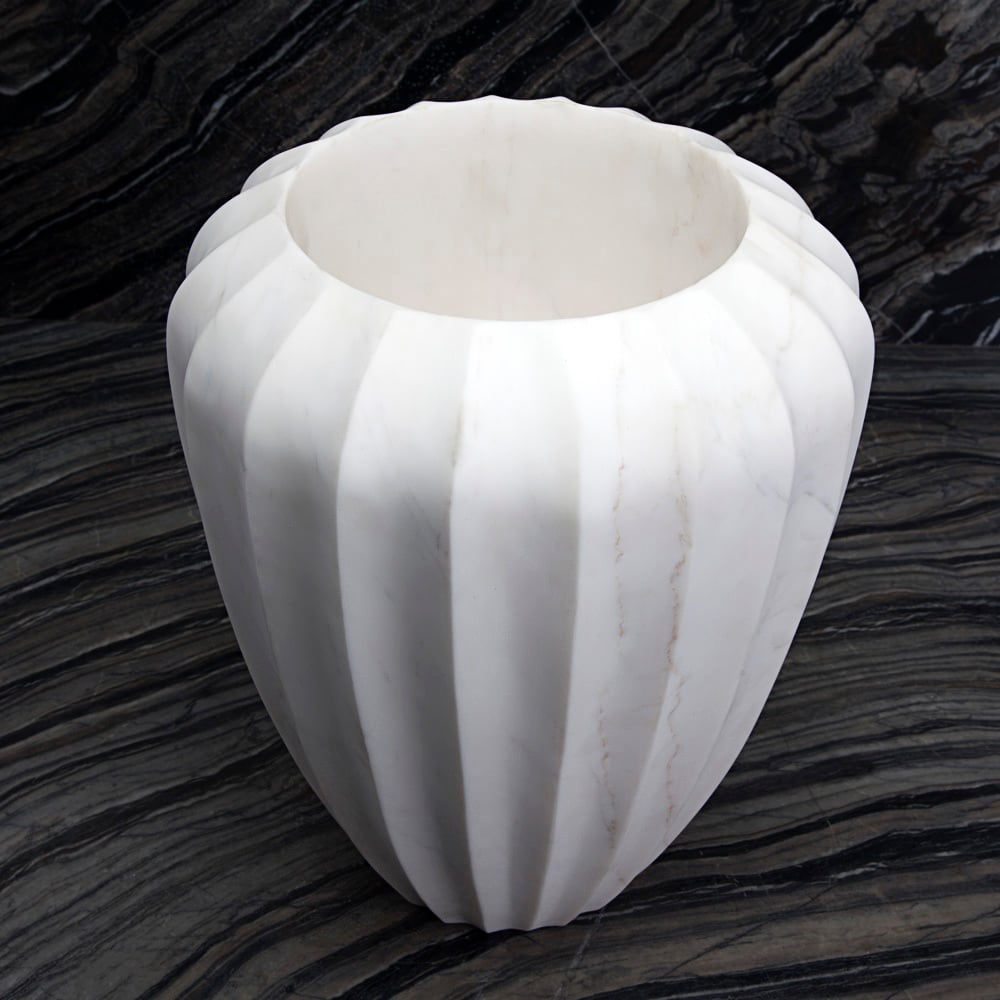 FLUTED LARGE VASE image number 1
