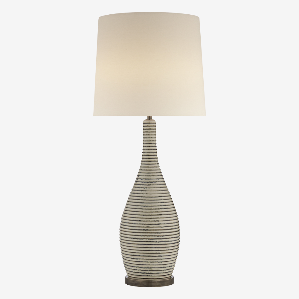 SONARA TABLE LAMP - IVORY & CHALK BLACK image number 0