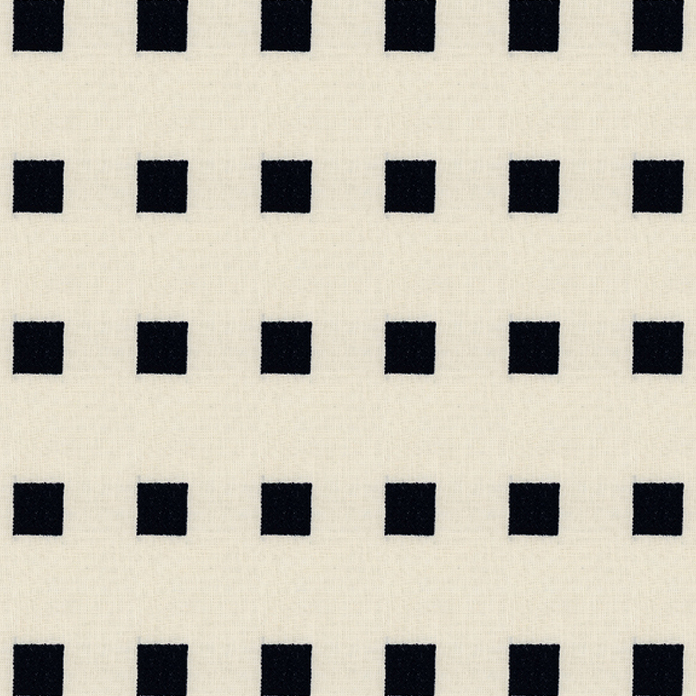 CHALET EMBROIDERED FABRIC - IVORY BLACK image number 0