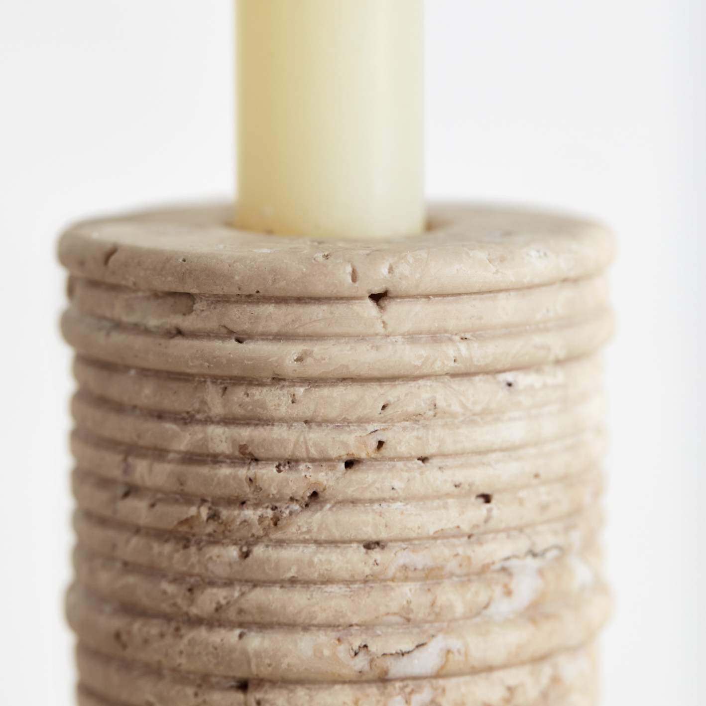 Ribbed Large Candle Holder image number 3