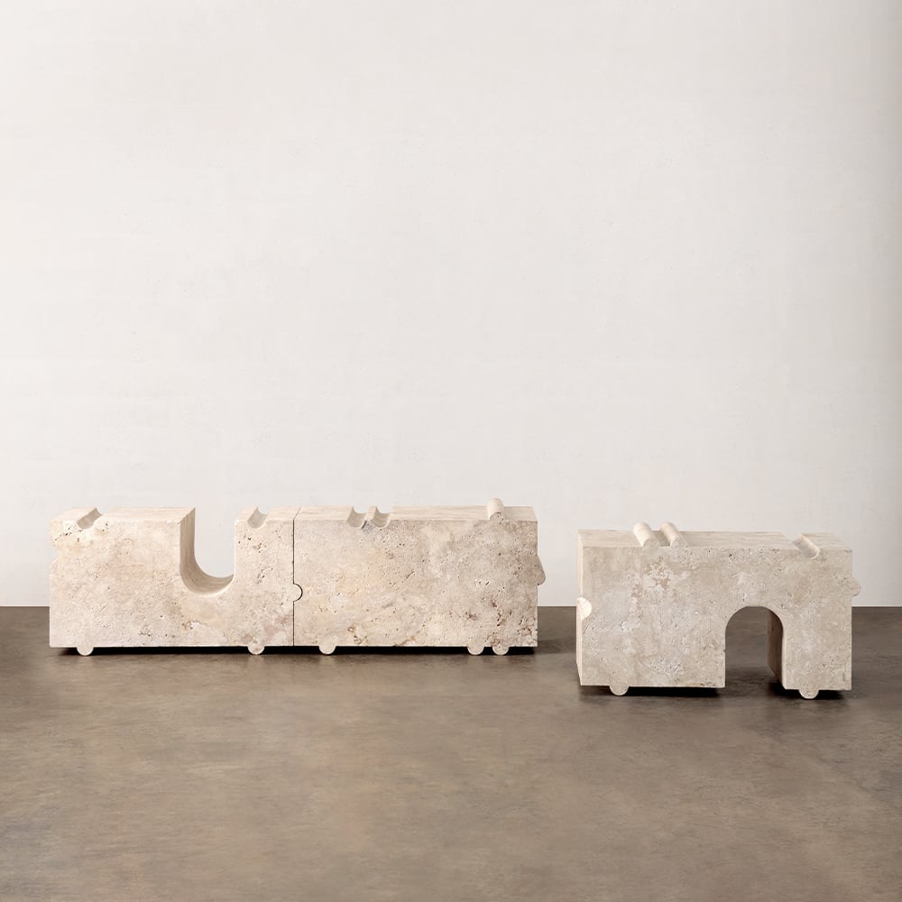 HUME MODULAR STONE BENCH