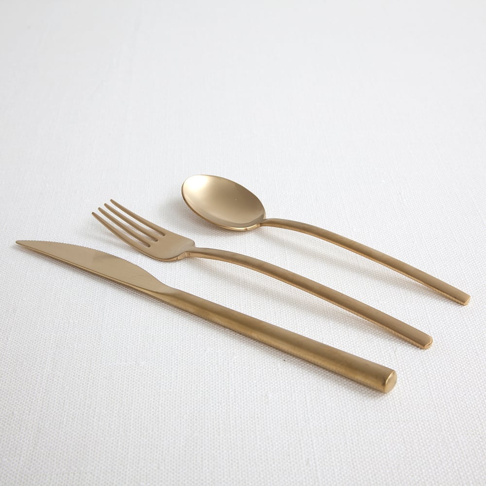 LINEA ICE ORO - FLATWARE - GOLD image number 2