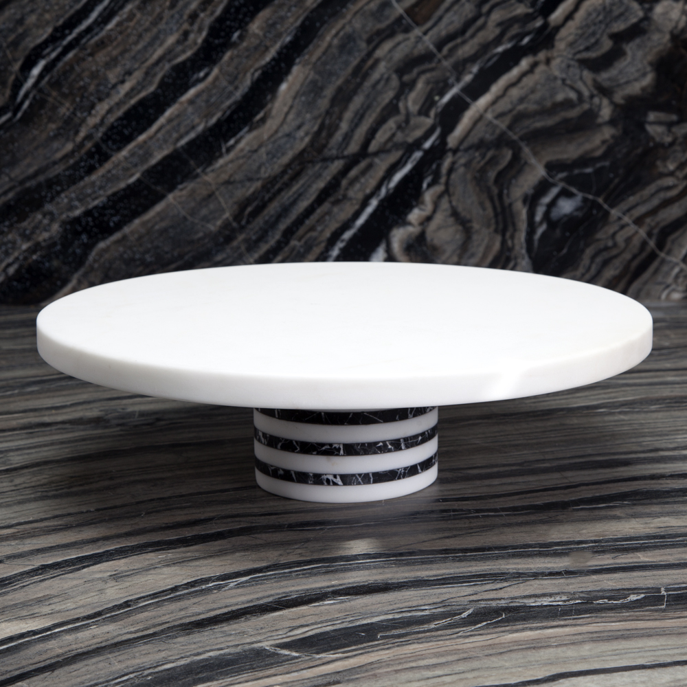 MELANGE ENTERTAINING PLATE - LARGE WHBLK image number 0