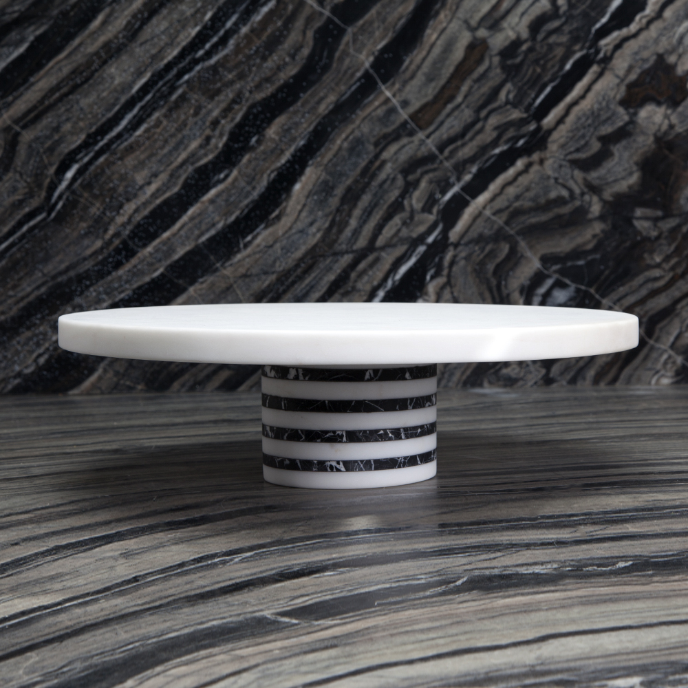 MELANGE ENTERTAINING PLATE - LARGE WHBLK image number 1