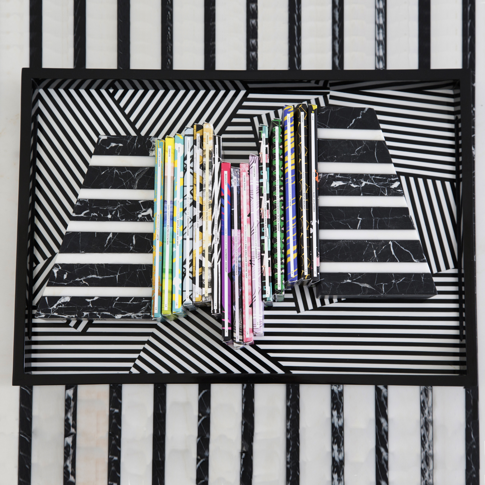 FRACTURED TRAY - BLACK/WHITE image number 4