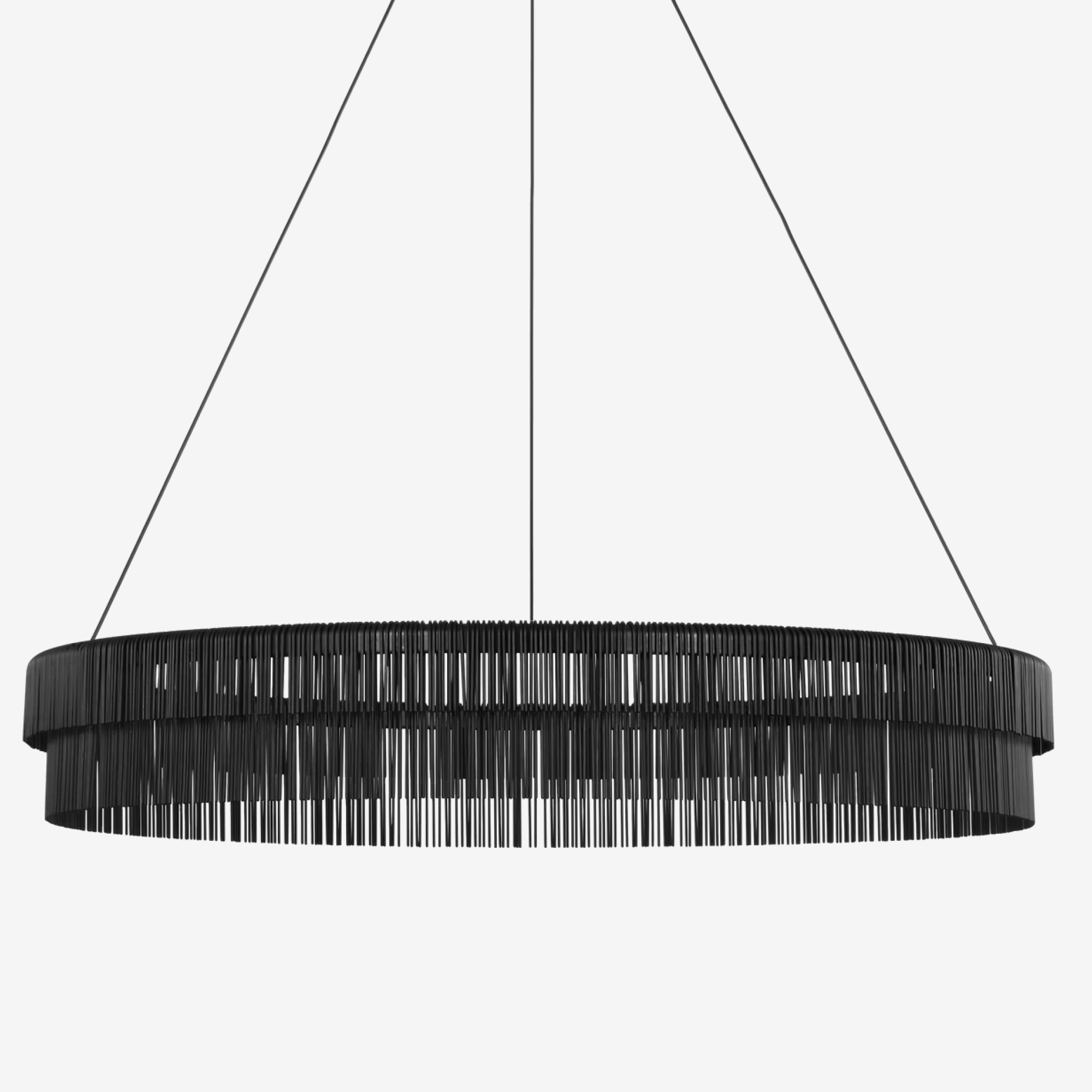 Differo 40" Layered Ring Chandelier image number 2