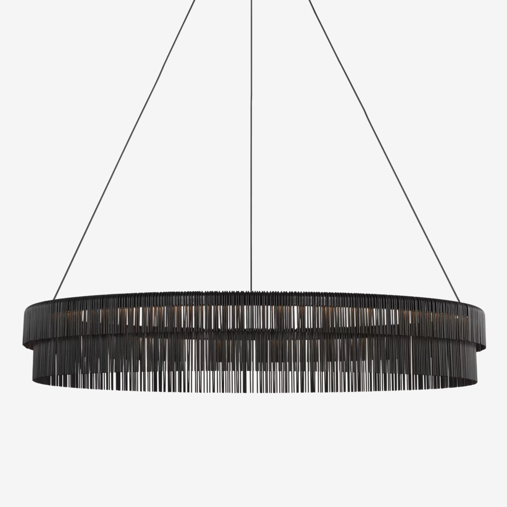 Differo 40" Layered Ring Chandelier