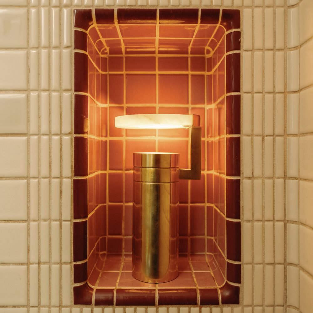 Melange 9" Rechargeable Floating Disc Accent Lamp image number 1