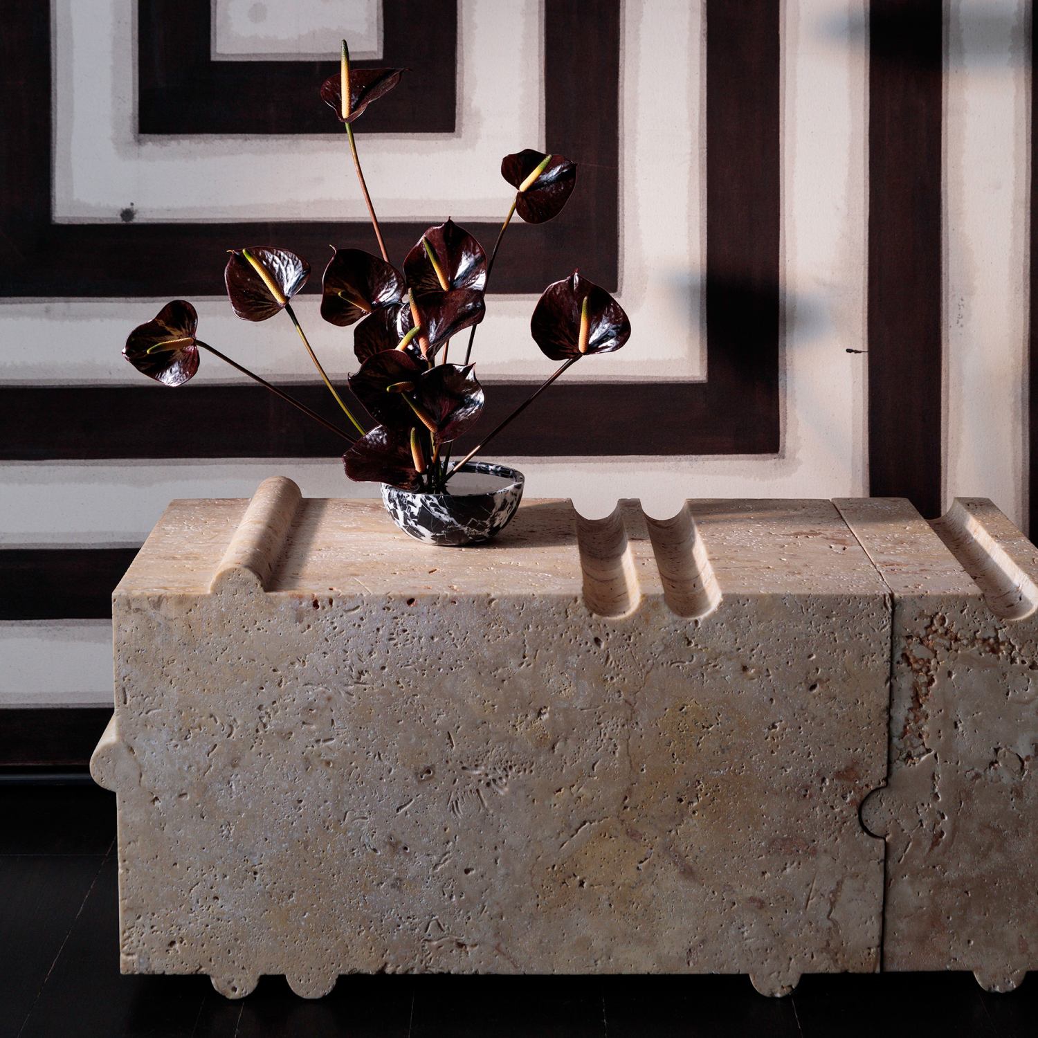 HUME MODULAR STONE BENCH image number 1