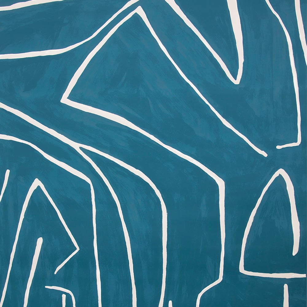 GRAFFITO WALLPAPER - TEAL PEARL image number 0