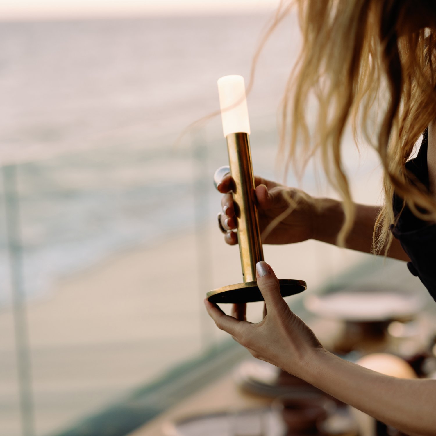 Rousseau 10" Rechargeable Accent Lamp image number 2