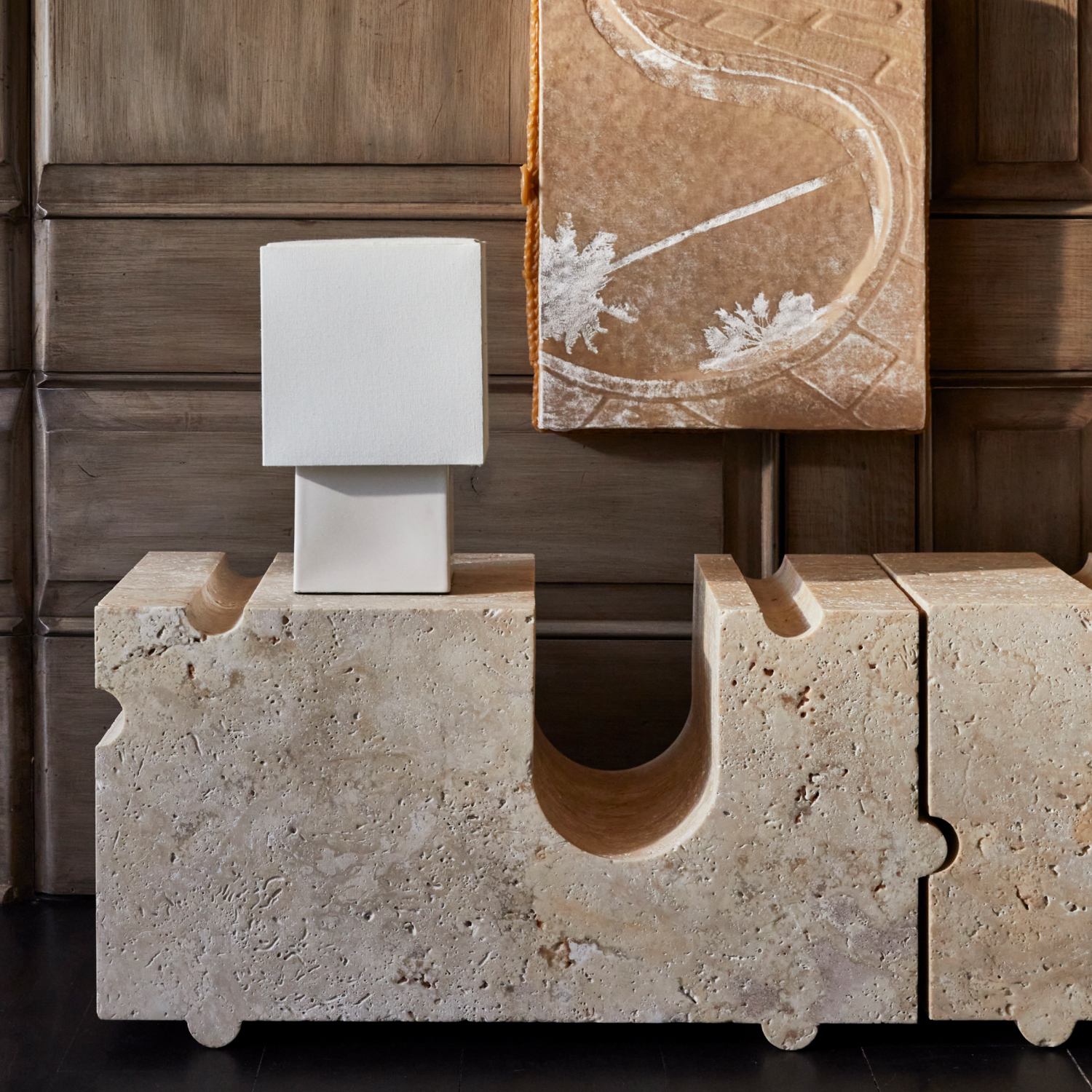 PARI SMALL SQUARE TABLE LAMP image number 1