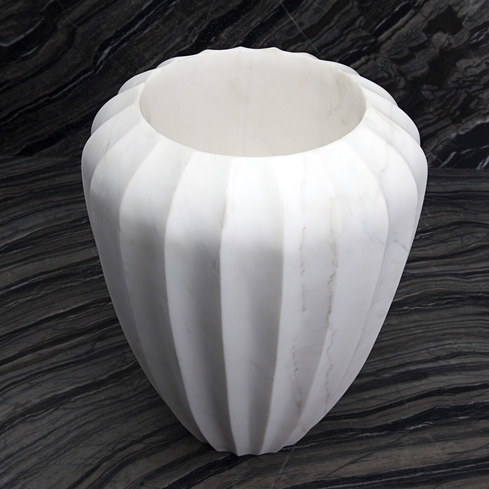 FLUTED LARGE VASE image number 1