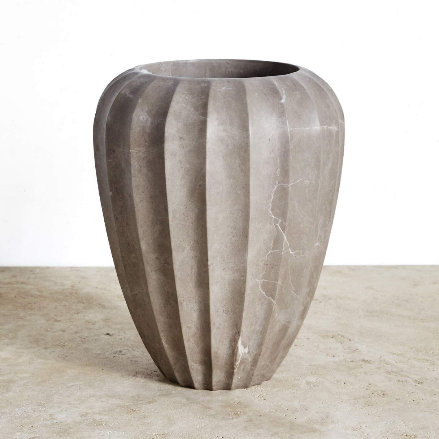 FLUTED LARGE VASE