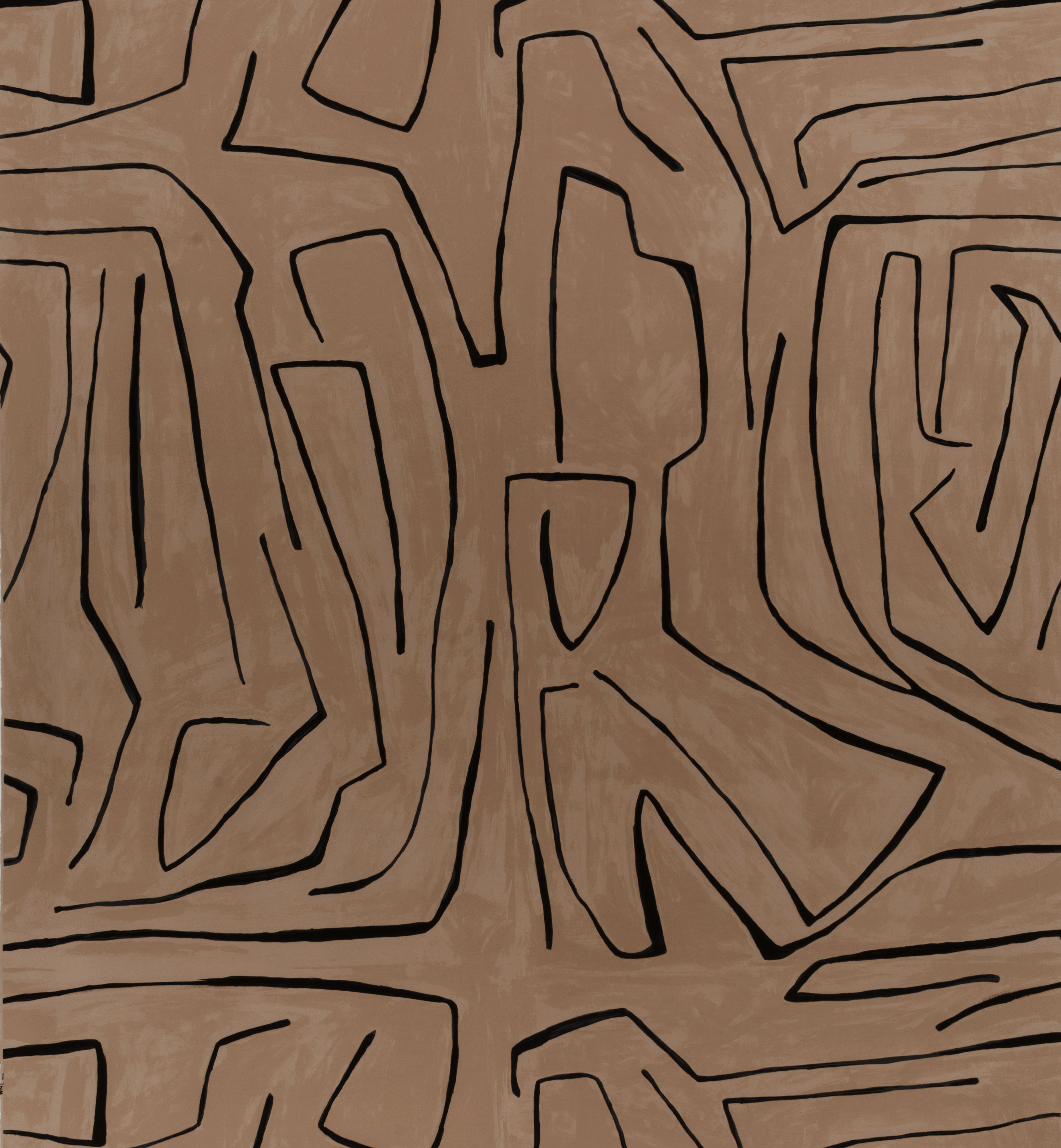 GRAFFITO WALLPAPER - SAND BLACK image number 0