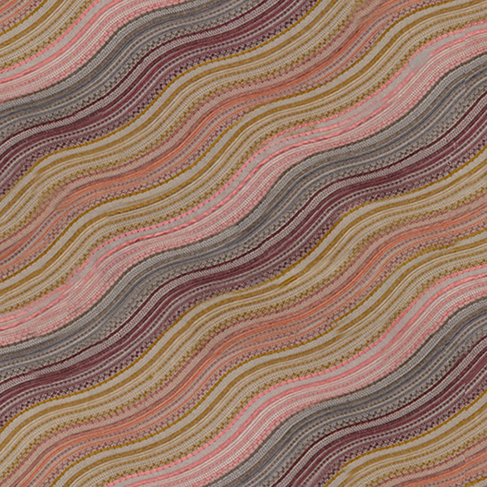 WATER STRIPE FABRIC - RAISIN ROSE image number 0