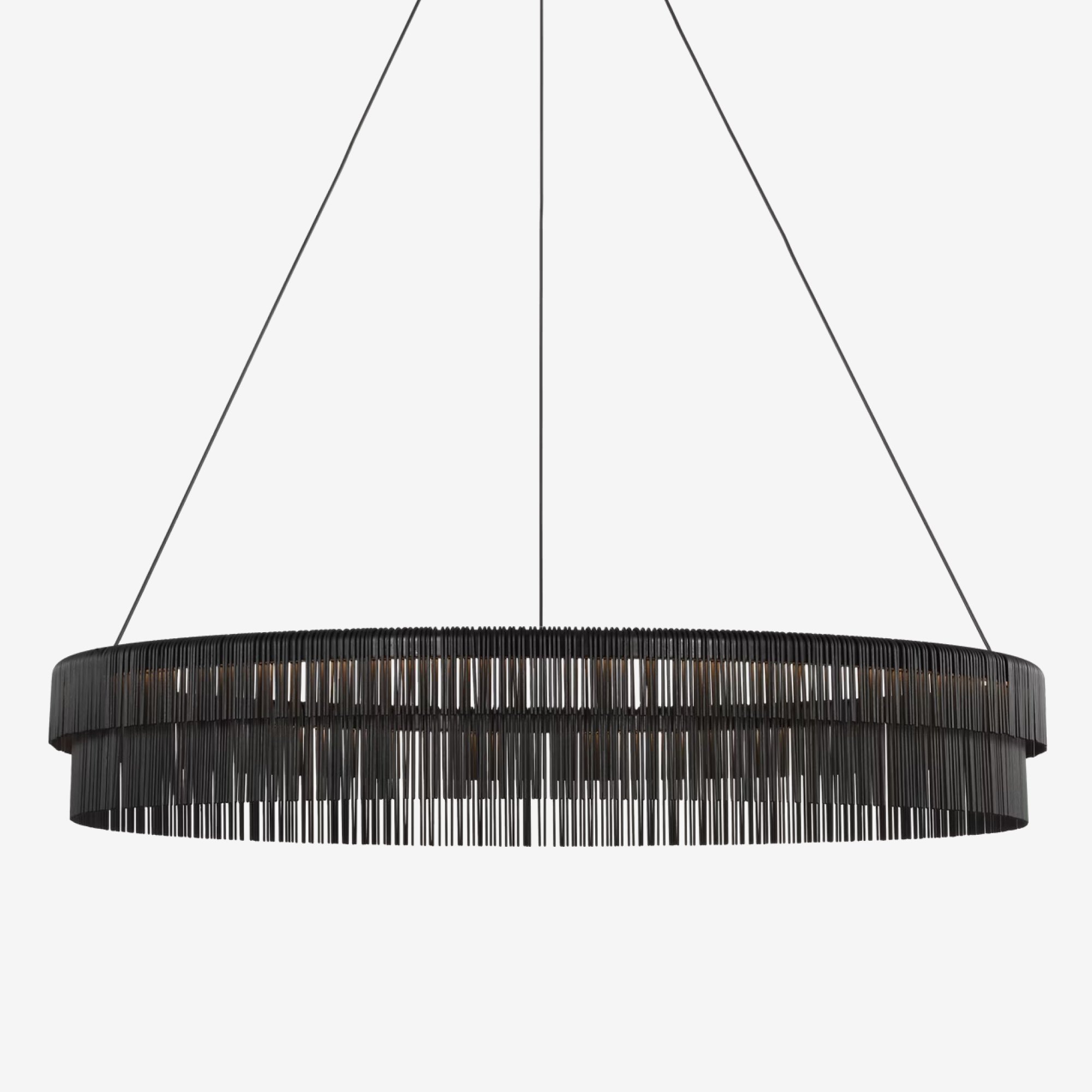 Differo 40" Layered Ring Chandelier