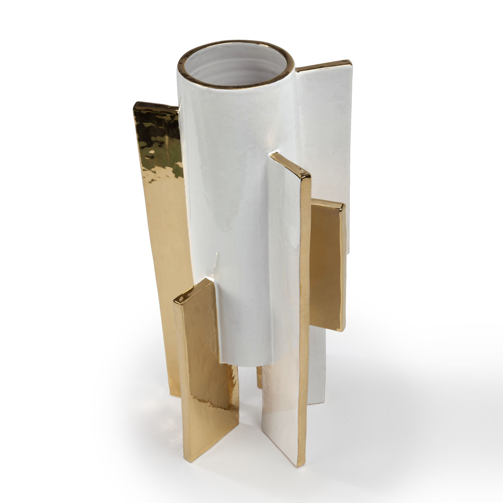 ABSTRACT CYLINDRICAL VASE image number 2