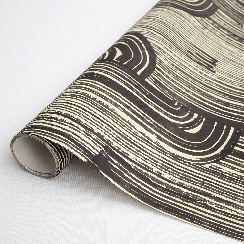 CRESCENT WALLPAPER - EBONY CREAM image number 1