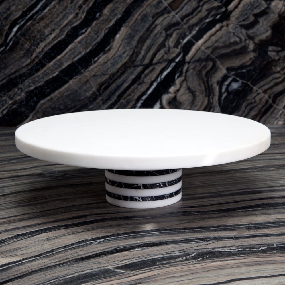 MELANGE ENTERTAINING PLATE - LARGE WHBLK image number 0