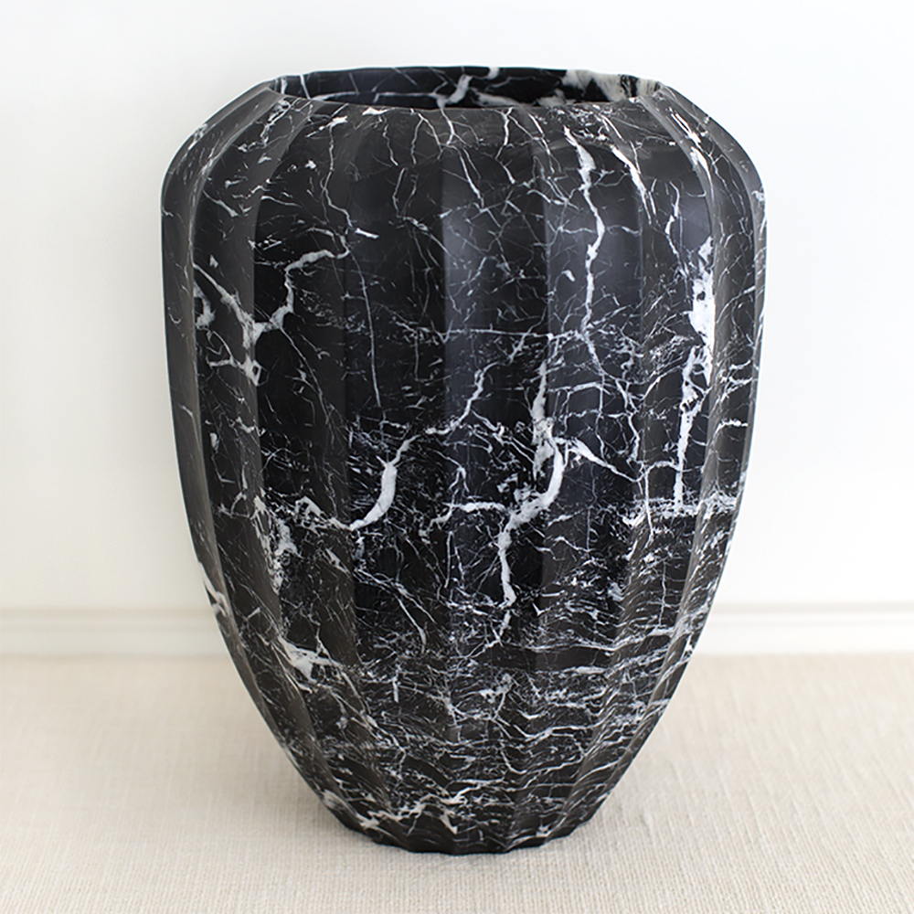 FLUTED LARGE VASE image number 0