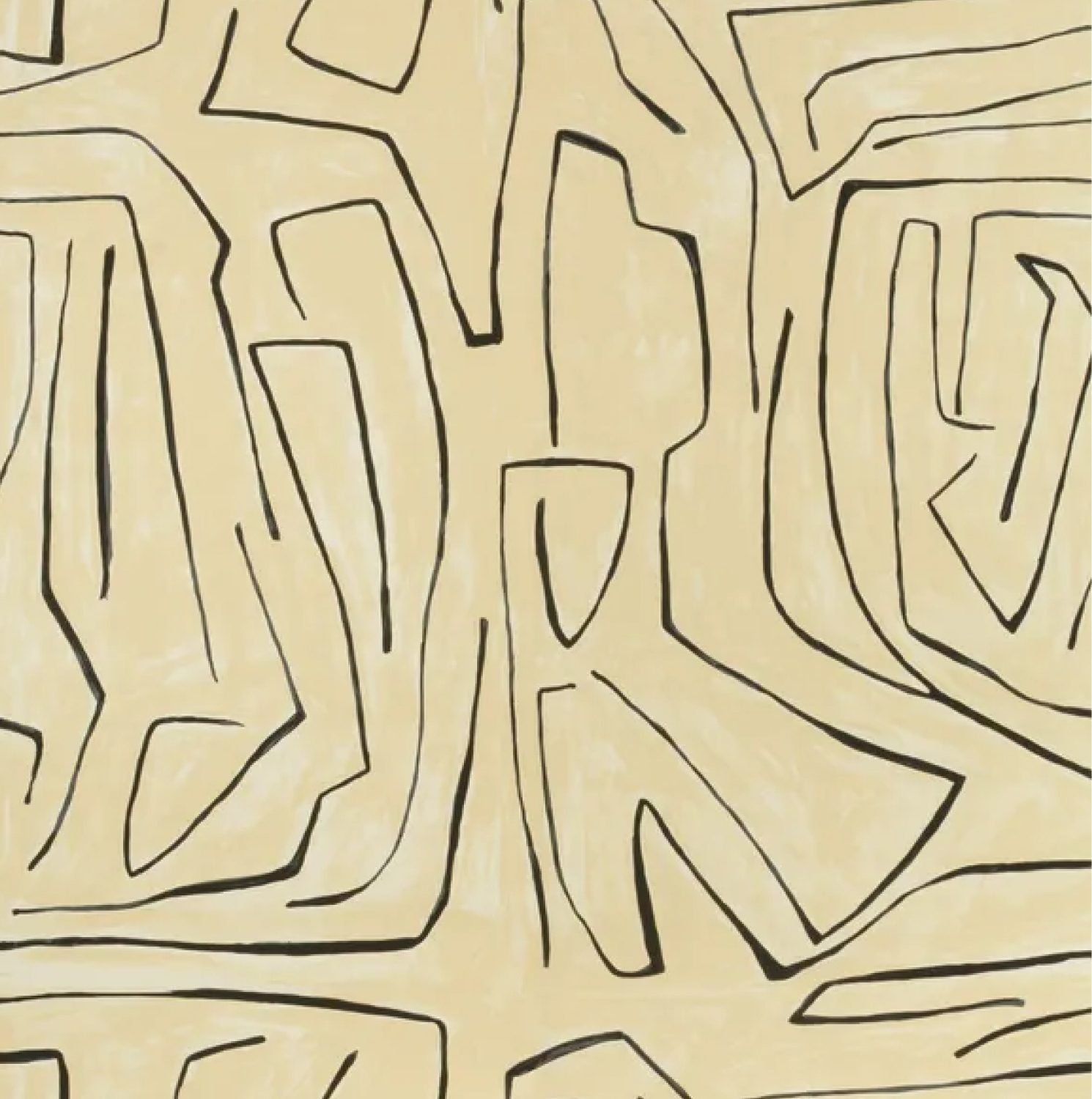 GRAFFITO WALLPAPER - LINEN ONYX image number 0