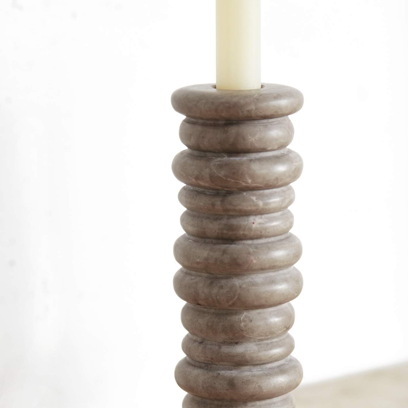 Rippled Large Candle Holder