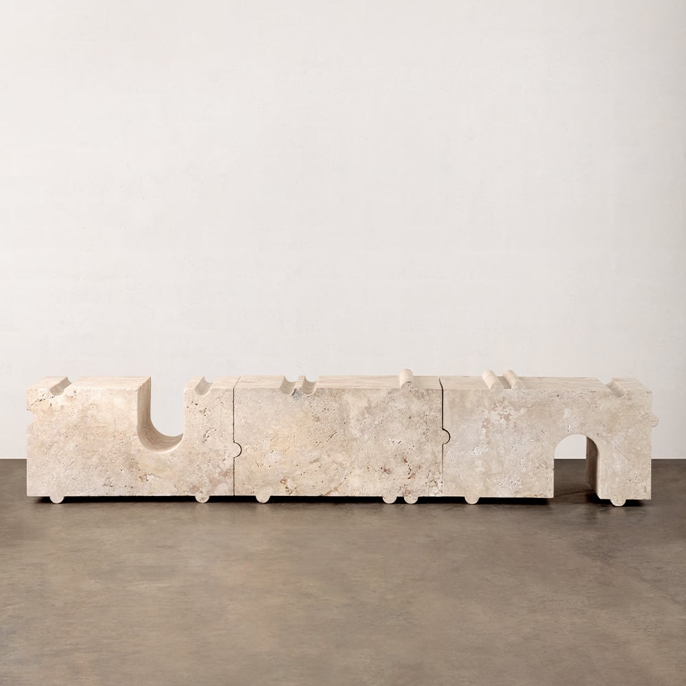 HUME MODULAR STONE BENCH image number 1