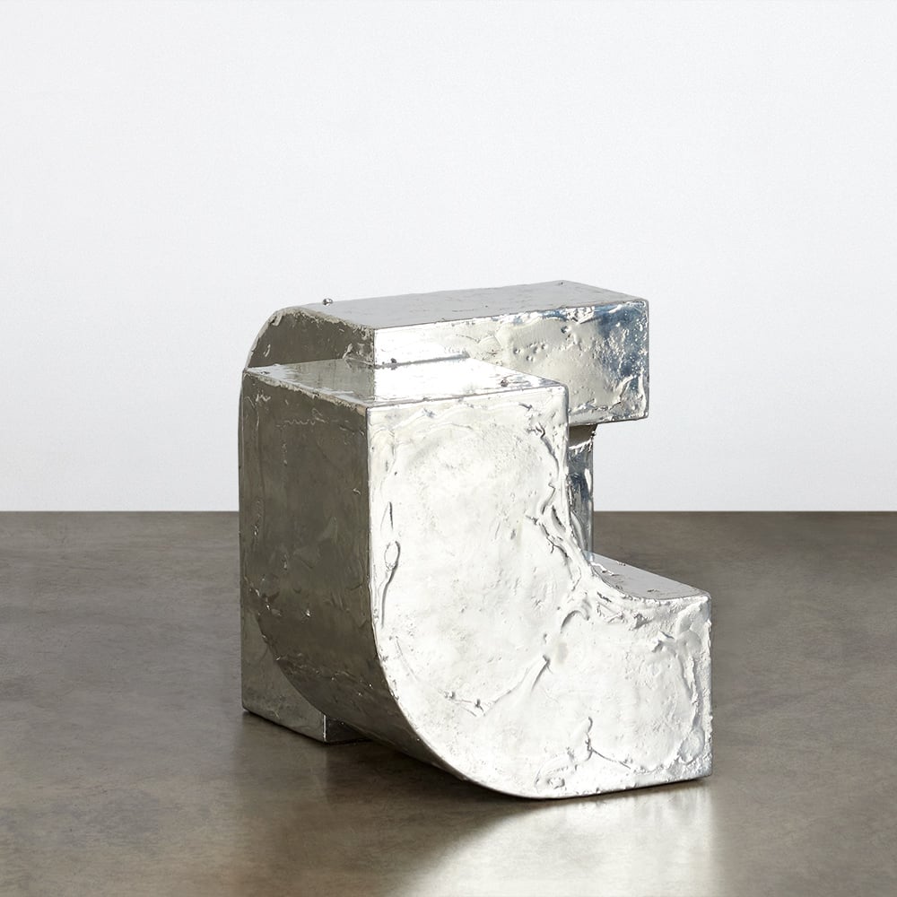 Pewter Side Table image number 2