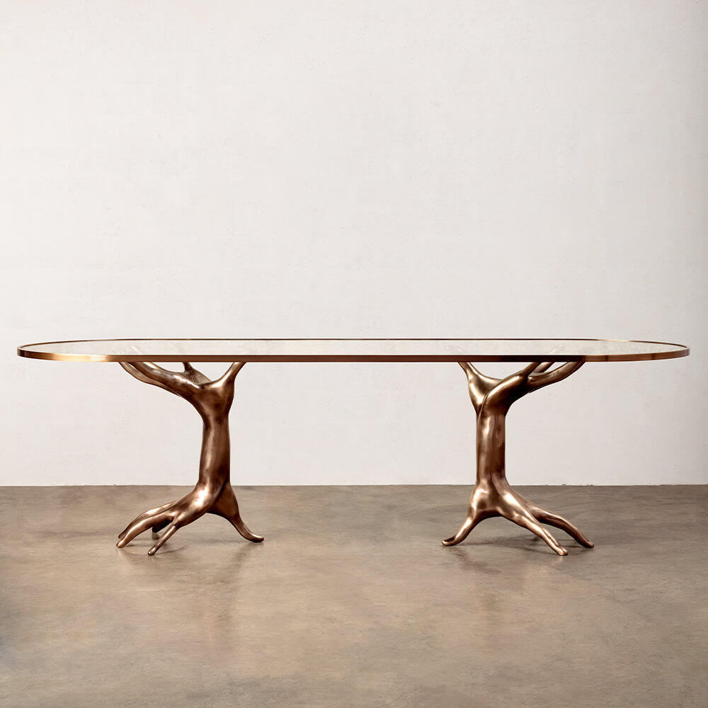 SUPERLUXE DICHOTOMY RACETRACK TABLE image number 1