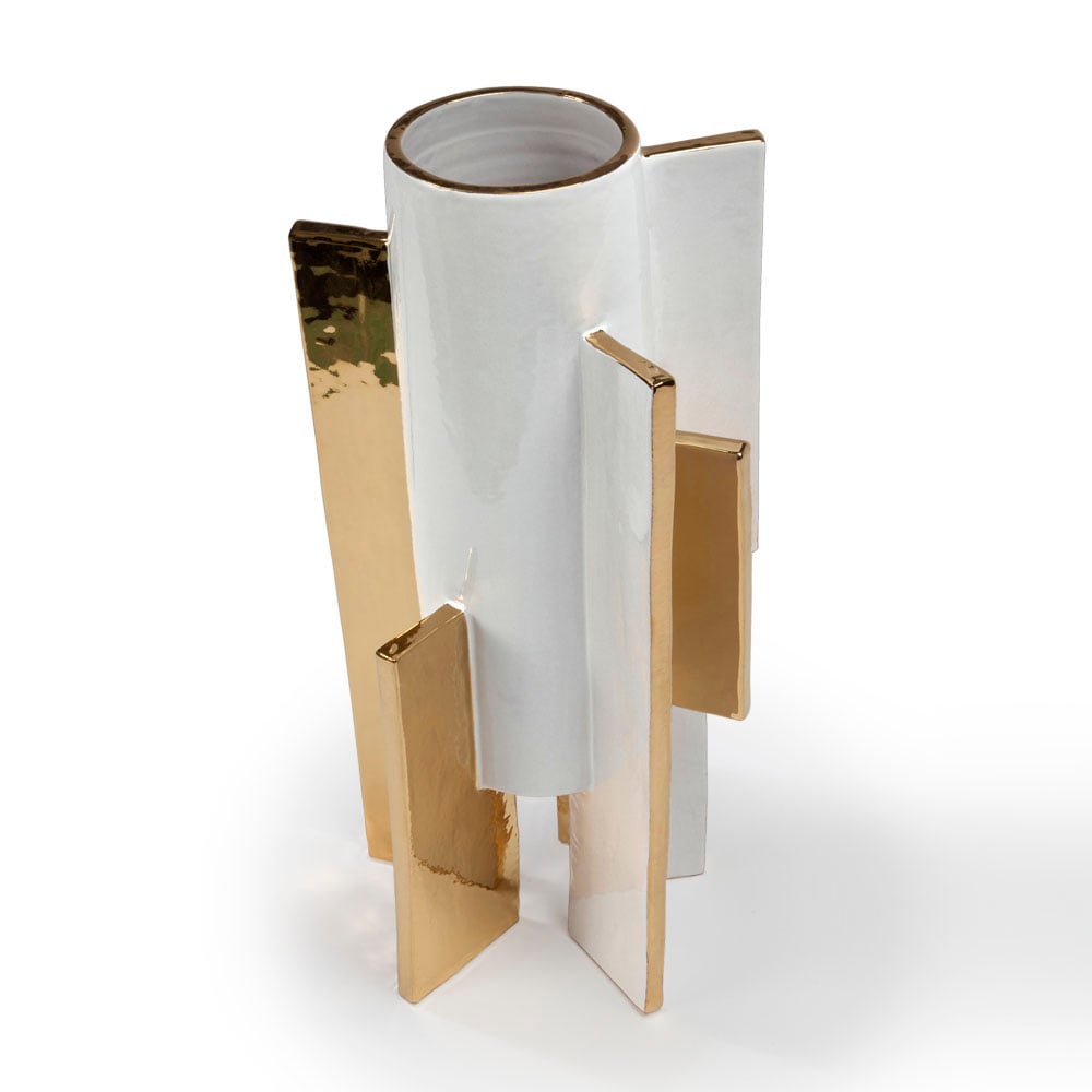 ABSTRACT CYLINDRICAL VASE image number 2