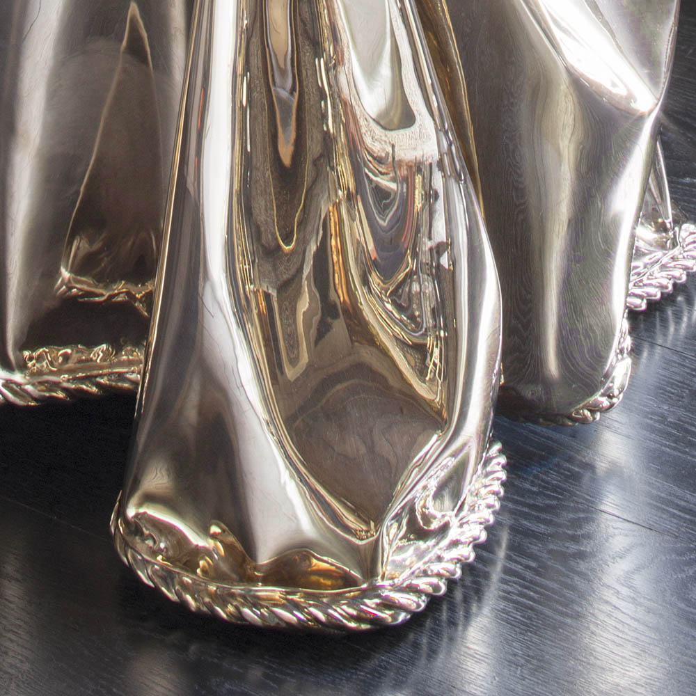 CALIA BRONZE DRAPED CHAIR image number 5