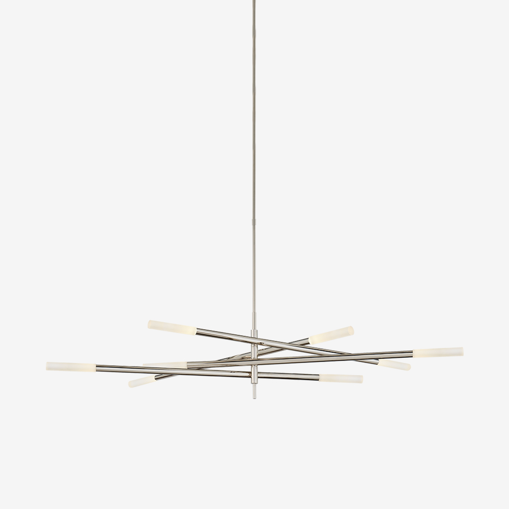 Rousseau Grande Eight Light Articulating Chandelier | Kelly Wearstler