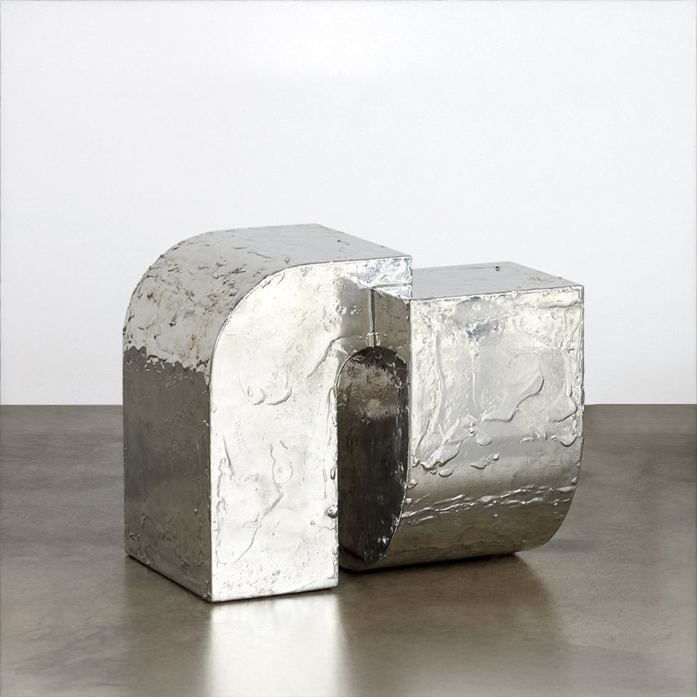 Pewter Side Table image number 1
