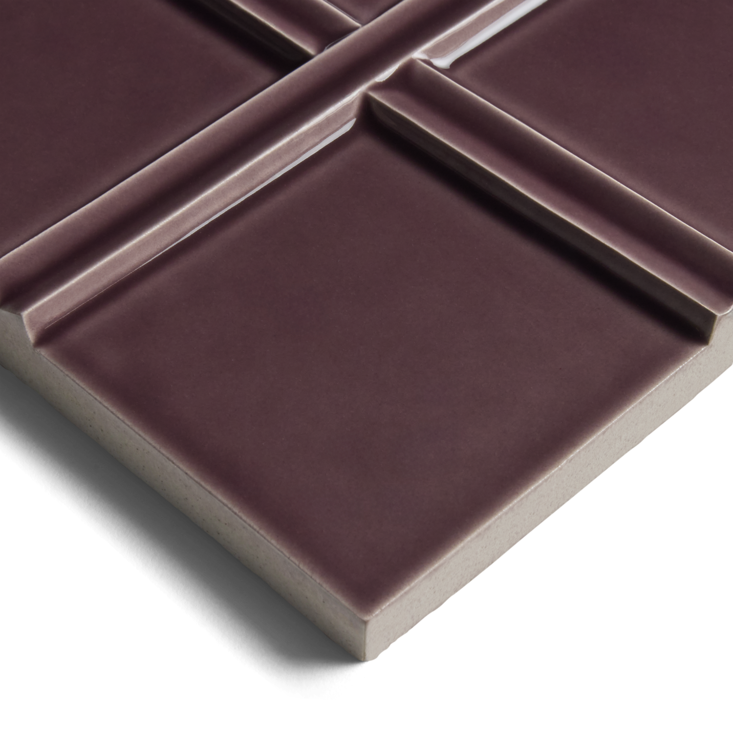 Earthenware 6" x 6" Cross Field Tile image number 2