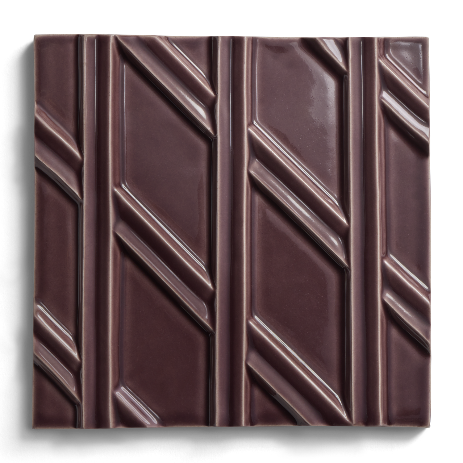 Earthenware 6" x 6" Diagonal Left Field Tile