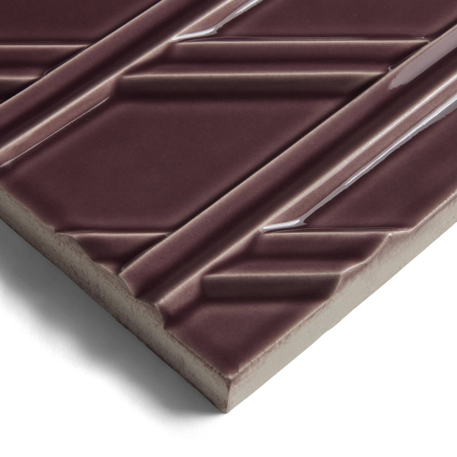Earthenware 6" x 6" Diagonal Right Field Tile image number 2