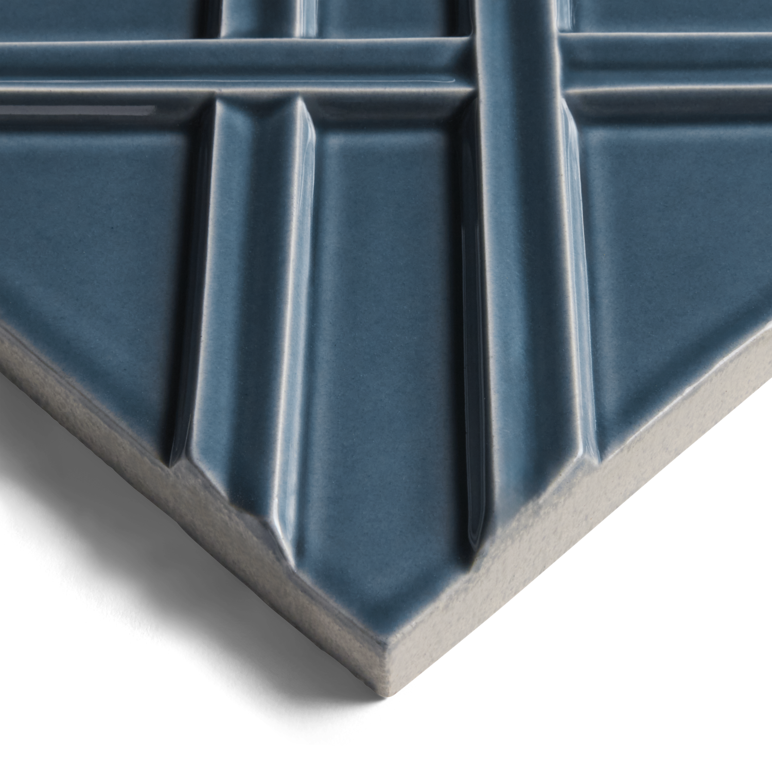 Earthenware 6" x 6" Weave Field Tile