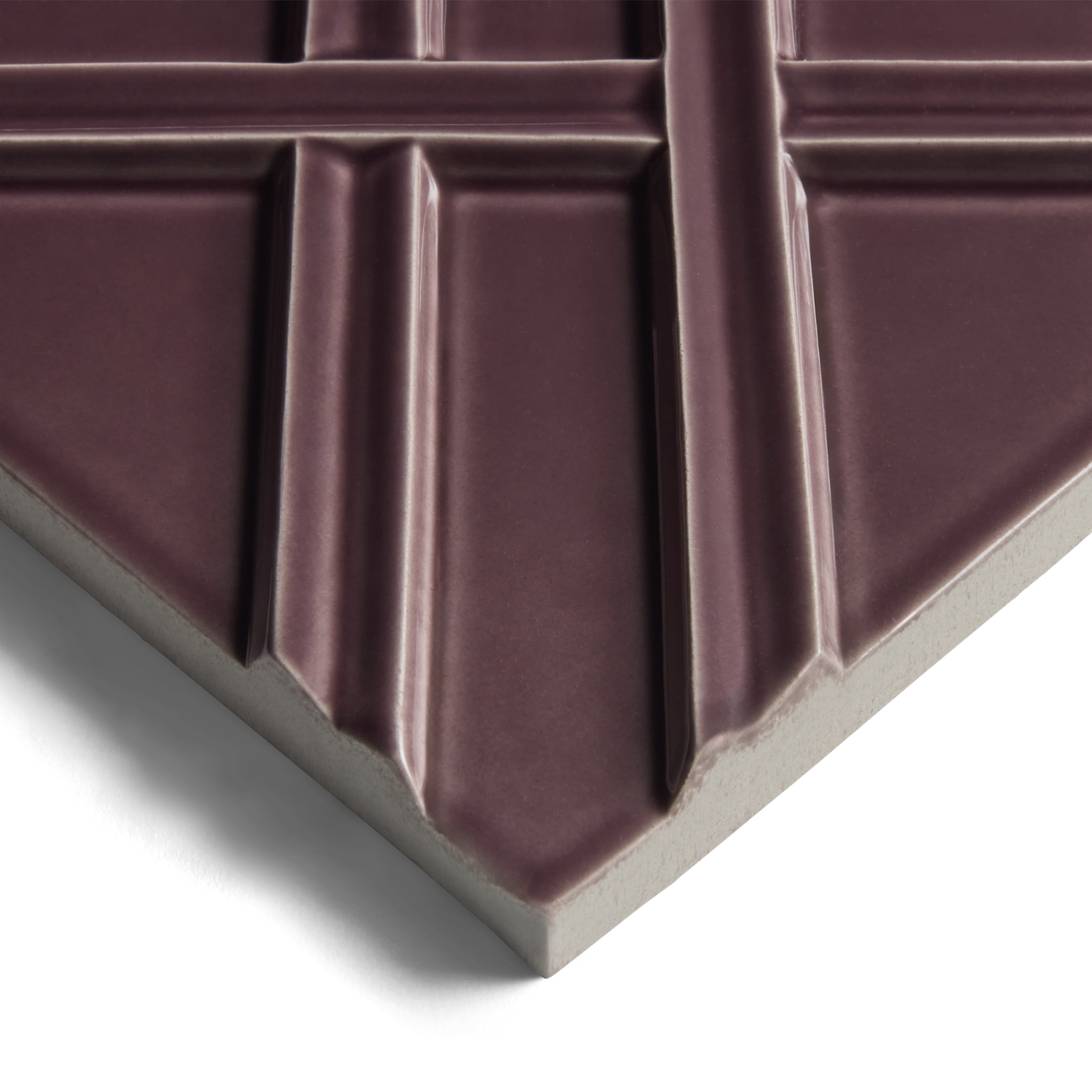 Earthenware 6" x 6" Weave Field Tile