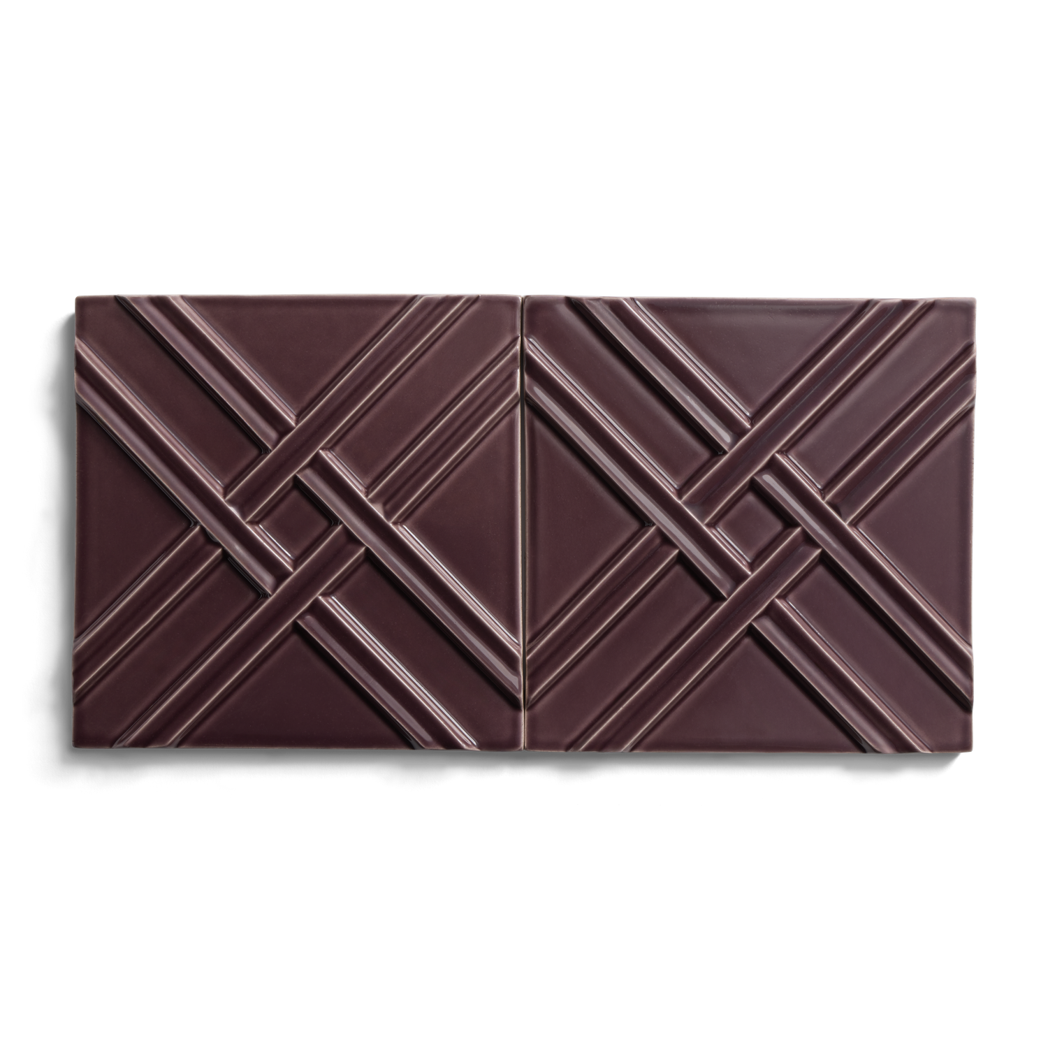 Earthenware 6" x 6" Weave Field Tile image number 2