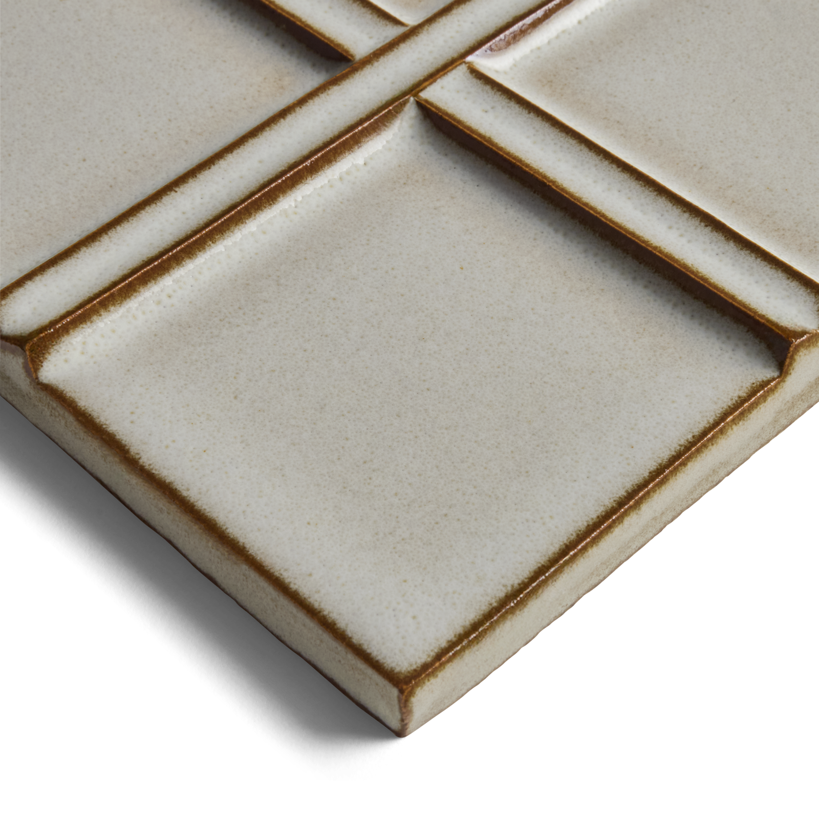 Stoneware 6" x 6" Cross Field Tile