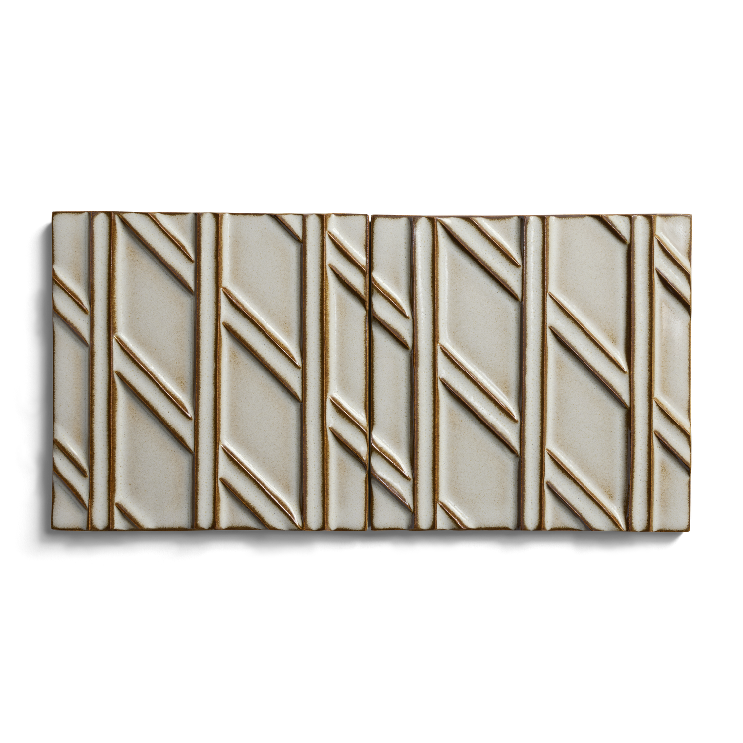 Stoneware 6" x 6" Diagonal Left Field Tile
