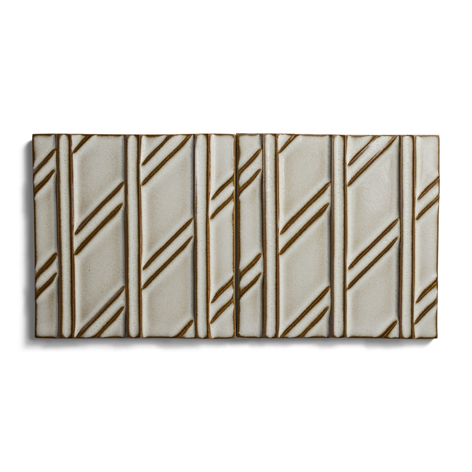 Stoneware 6" x 6" Diagonal Right Field Tile image number 2
