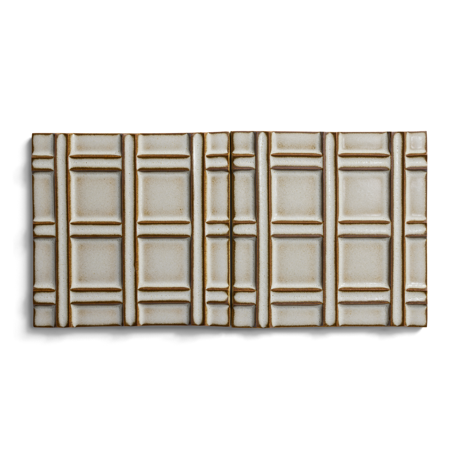 Stoneware 6" x 6" Grid Field Tile