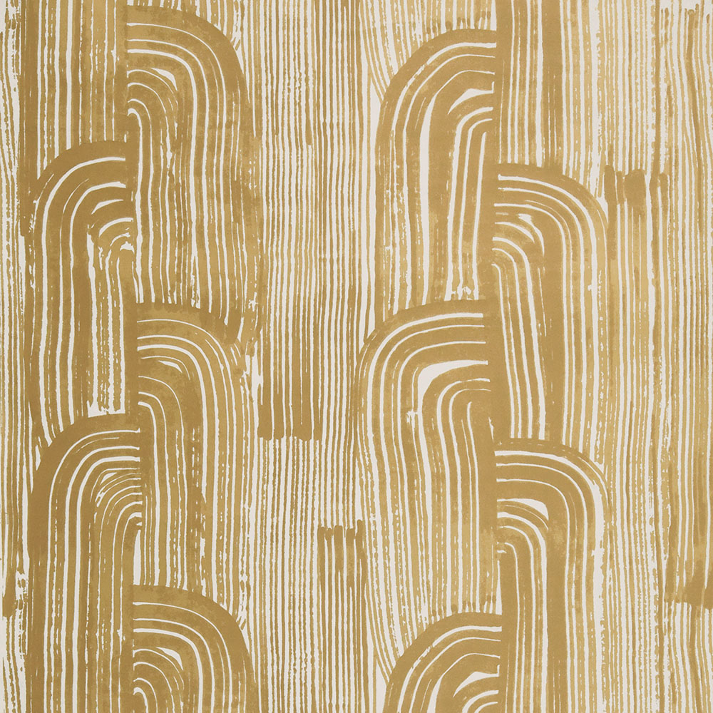 CRESCENT WALLPAPER - GOLD IVORY image number 0