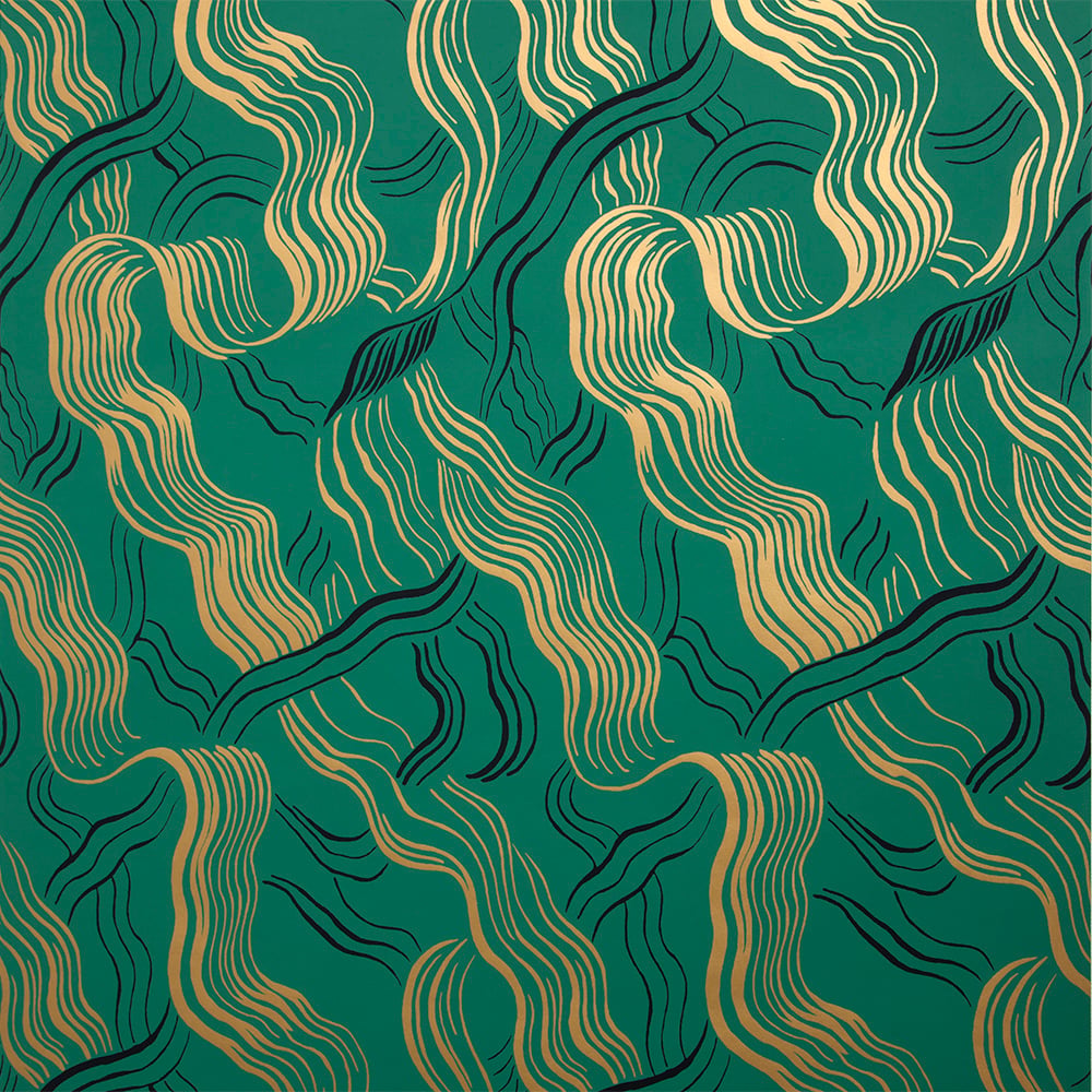 JUBILEE WALLPAPER - GREEN GOLD image number 0