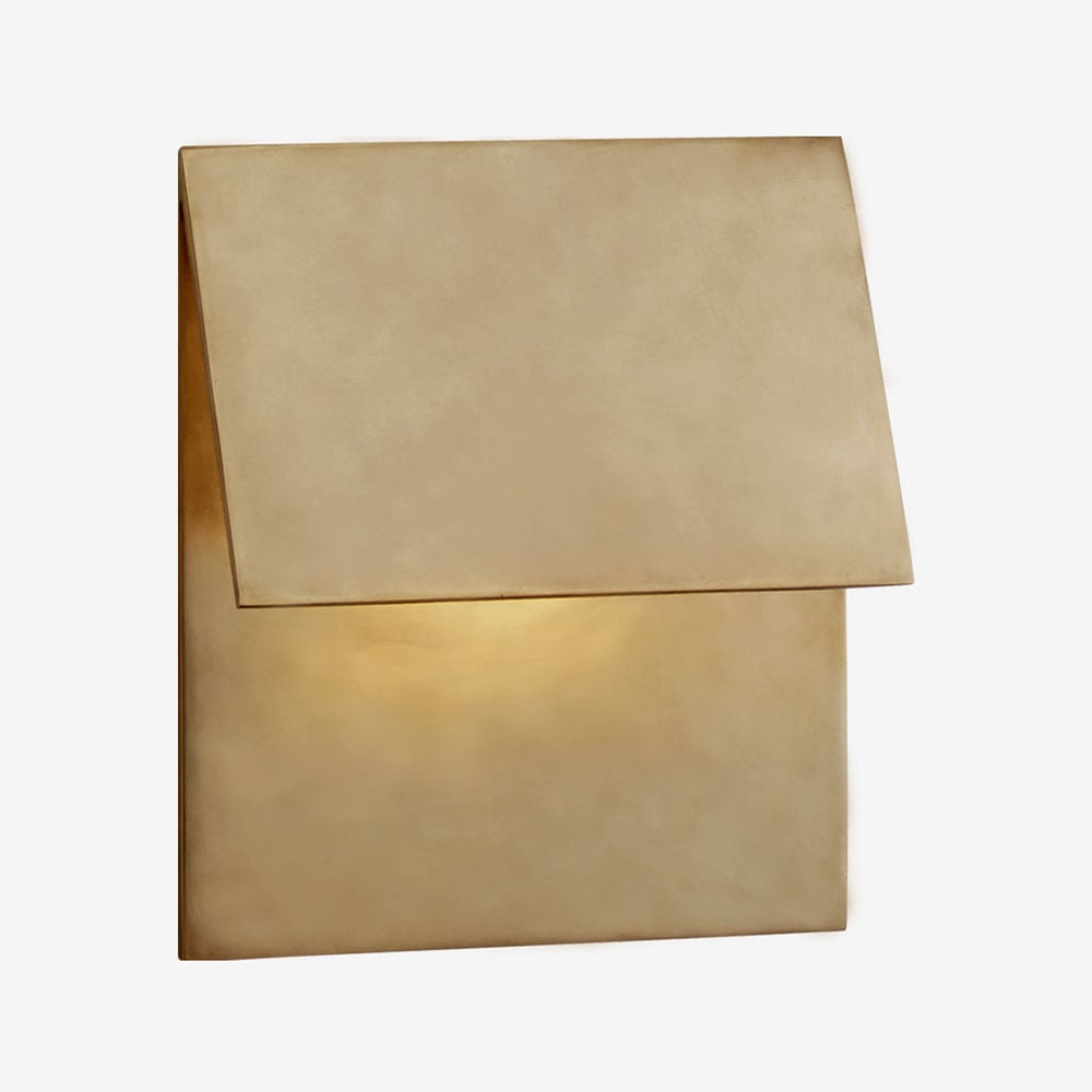 ESKER SINGLE FOLD SCONCE - BRASS image number 0