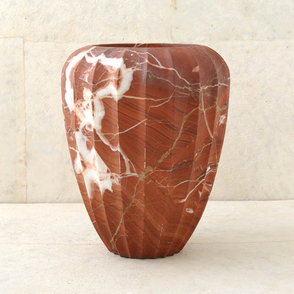 FLUTED LARGE VASE