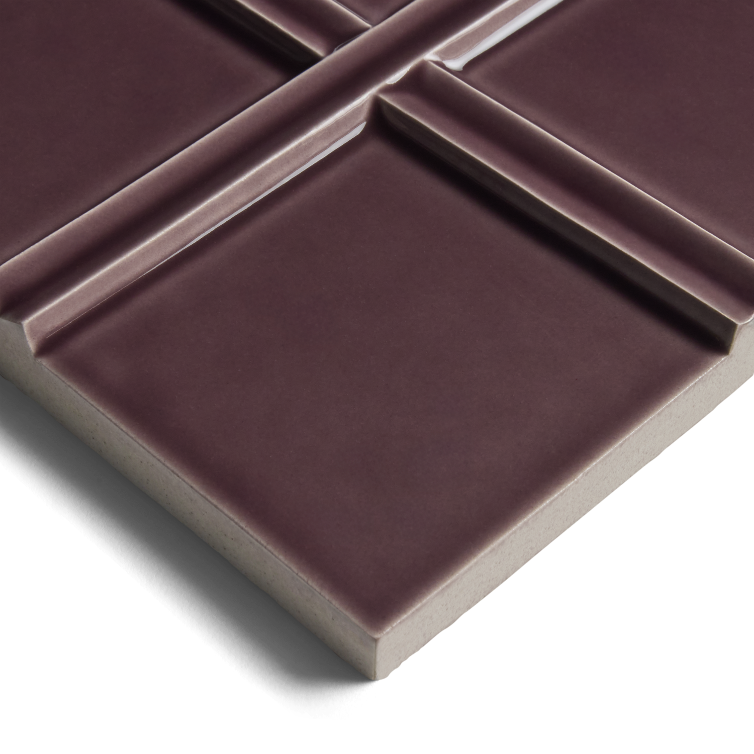 Earthenware 6" x 6" Cross Field Tile image number 2